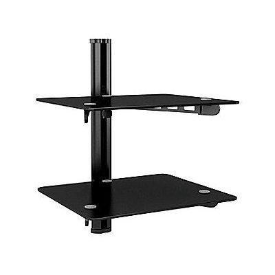 Corliving Sonax CS-2180 Black Component Wall Shelf - Black