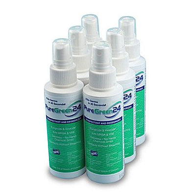 PureGreen24 Surface Disenfectant, 4 oz, 6 Pack