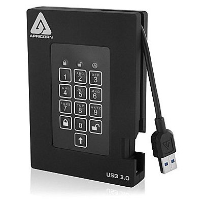 Apricorn Apricorn 500GB USB 3.0 Apricorn Aegis Padlock portable external hard drive