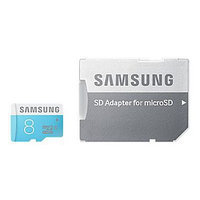 SAMSUNG 8GB microSDHC Flash Card With Adapter