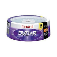 Maxell 16x DVD+R Media - 4.7GB - 15 Pack