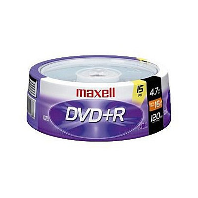 Maxell 16x DVD+R Media - 4.7GB - 15 Pack
