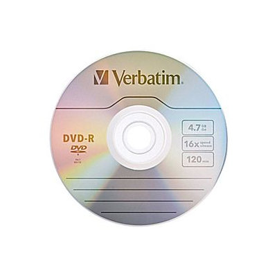 Verbatim 16x DVD-R Media 4. 7GB 120mm Standard 95099