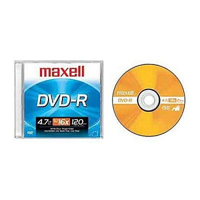 maxell 4.7GB 16X DVD-R Single Disc Model 638000