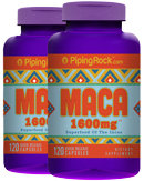 Piping Rock Maca 1600mg 2 Bottles x 120 Capsules