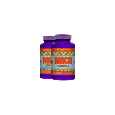 Piping Rock Maca 1600mg 2 Bottles x 120 Capsules