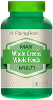 Piping Rock Whole Greens/Whole Foods Multi Vitamin 240 Coated Caplets