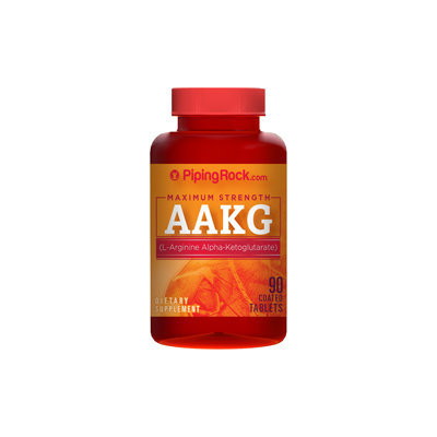 Piping Rock AAKG 1200mg Nitric Oxide Enhancer 90 Coated Caplets