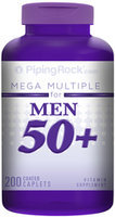 Piping Rock Mega Multiple Vitamin for Men 50 Plus 200 Coated Caplets