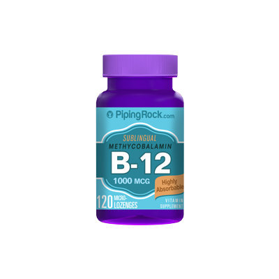 Piping Rock B-12 Methylcobalamin 1000mcg Sublingual 120 Microlozenges