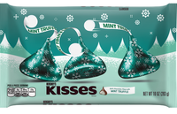 Hershey's Holiday Kisses Dark Chocolate Filled With Mint Truffle