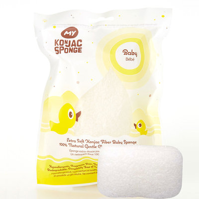 My Konjac Sponge - All Natural Konjac Baby Bath Sponge Fragrance Free