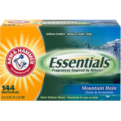 ARM & HAMMER™ Essentials™ Fabric Softener Sheets Mountain Rain