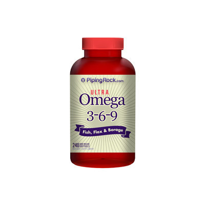 Piping Rock Multi Omega 3-6-9 Fish, Flax & Borage 240 Softgels