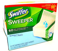 Swiffer CW-596639-1 Swiffer Sweeper Wet Cloth Refil 60 per box