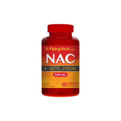 Piping Rock NAC N-Acetyl Cysteine 600mg 100 Capsules