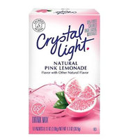 Crystal Light On The Go Natural Pink Lemonade Drink Mix