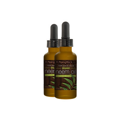 Piping Rock Neem Oil 2 Dropper Bottles x 1 fl oz