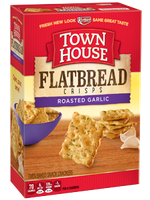 Keebler Town House Flatbread Crisps Roasted Garlic
