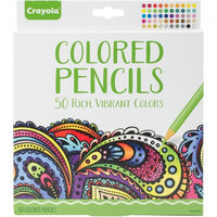 Crayola Aged Up Coloring 50ct Colored Pencils, Multi-Colored