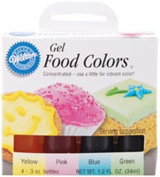 Wilton 448965 Gel Food Coloring Set 4-Pkg-Easter