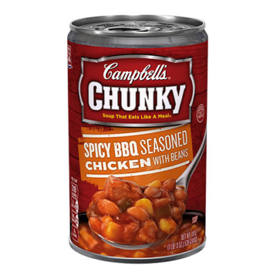 Campbell's® Chunky Spicy BBQ Seasoned Chicken with Beans Soup