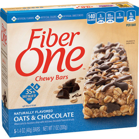 Fiber One Chewy Bars Oats and Chocolate