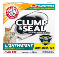 ARM & HAMMER™ Clump & Seal™ Lightweight Odor Sealing Clumping Litter Unscented
