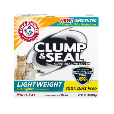 ARM & HAMMER™ Clump & Seal™ Lightweight Odor Sealing Clumping Litter Unscented