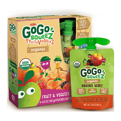 GoGo SQUEEZ ORGANIC BOULDER BERRY FRUIT & VEGGIEZ