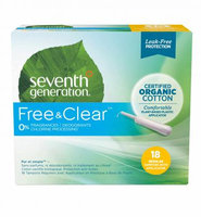 Seventh Generation Free & Clear Comfort Applicator Regular Absorbency Tampons