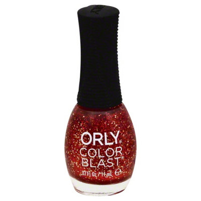 Orly Color Blast Polish Crimson Gloss Glitter