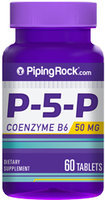 Piping Rock P-5-P (Pyridoxal 5-Phosphate) 50 mg Coenzymated VitaminB-6