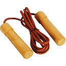Pro Leather Wood / Bearing Handle Jump Rope from Valor Athletics