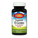 Carlson Laboratories Gamma E-Gems 400 IU - 60 Softgels - Vitamin E Combinations