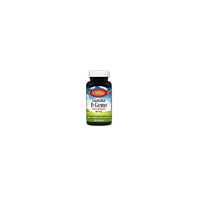 Carlson Laboratories Gamma E-Gems 400 IU - 60 Softgels - Vitamin E Combinations