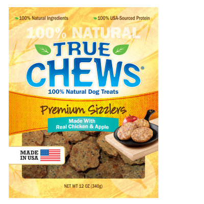 True Chews Premium Sizzlers Chicken and Apple Dog Treat