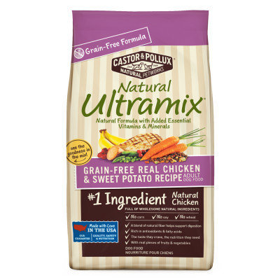 Castor & Pollux Castor and Pollux Natural Ultramix Adult Dog Food Grain Free, Chicken and Sweet Potato