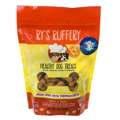 Rys Ruffery-Rys Barkery Grain Free Healthy Dog Treats- Pumpkin Apple 8 Ounce