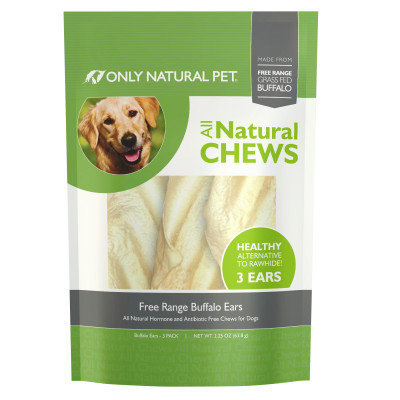 Only Natural Pet Free Range Buffalo Ears Dog Treat