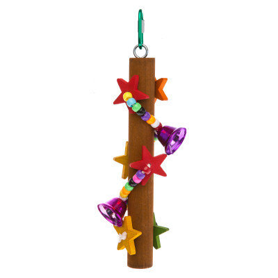 All Living Things Wood Branch Stars Bird Toy