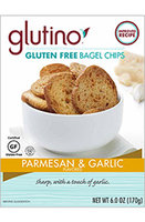 Glutino Parmesan & Garlic Gluten Free Bagel Chips