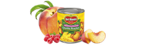 Del Monte® Yellow Cling Peach Chunks in Raspberry Flavored Light Syrup