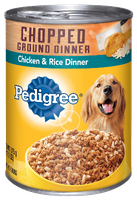 Pedigree® Wet Dog Food Chopped Ground Dinner with Chicken and Rice