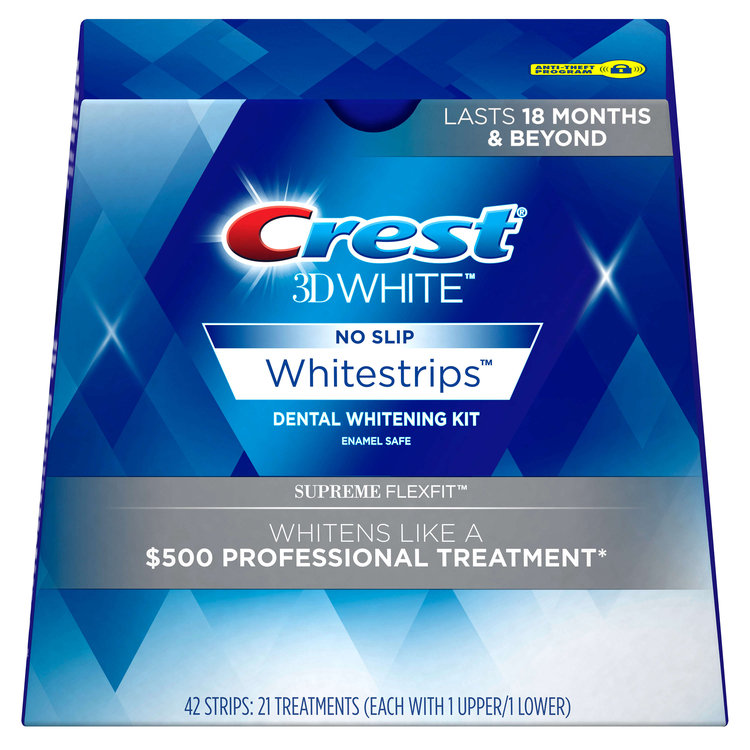 Crest 3D White Luxe Supreme Flexfit Whitestrips Teeth Whitening Kit