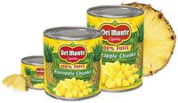 Del Monte® Pineapple Chunks in 100% Juice