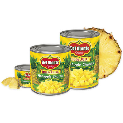 Del Monte® Pineapple Chunks in 100% Juice