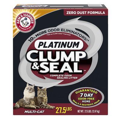 ARM & HAMMER™ Clump & Seal™ Platinum Multi-Cat Complete Odor Sealing Litter