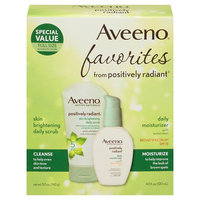 Aveeno® Positively Radiant Skin Brightening Daily Scrub & SPF 15 Daily Moisturizer with Sunscreen