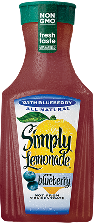 Simply Lemonade With Blueberry Juice